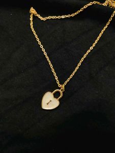 Heart Lock pendant chain necklace