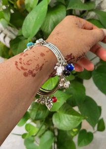 Charm Bangle And (Free Bracelet)