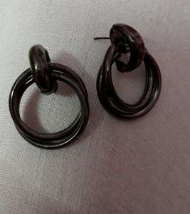Chic Circle Drop Earrings