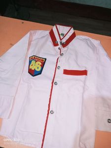 Boys Graphic Print Shirt And Formal Set
