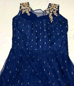 Heavy Quality Elegant Navy Blue Gown