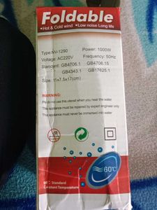 Portable Hair Dryer - Blue &amp; White