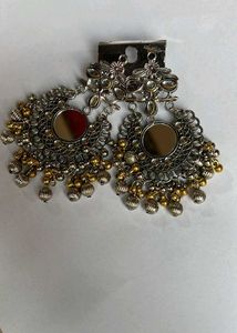 Boho Mirror Drop Earrings