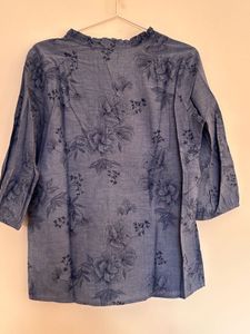 Floral Print Button-Down Top