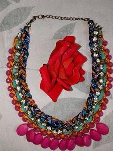 Pearl and Butterfly Necklace