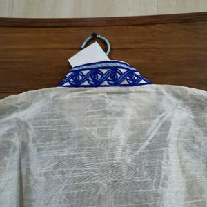 Women Blue Original Kashmiri Embroidery Kutra