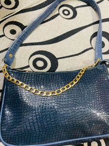 Blue Animal Textured Blue Bag 💙