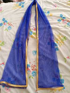 Elegant Beige &amp; Blue Lehenga Choli