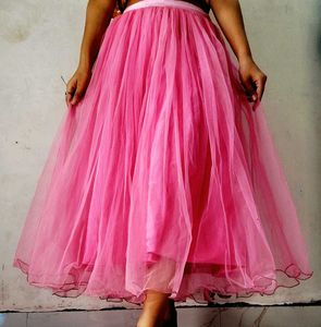 Soft And Beautiful Pink Tulle Skirt