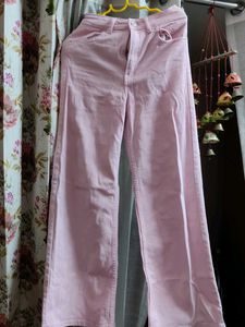 Trouser In Cotton Twill With Hight Waist