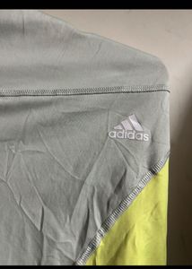 Adidas Grey &amp; Yellow Leggings