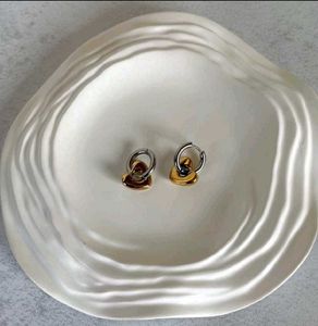 Antiturnish Heart Drop Earrings