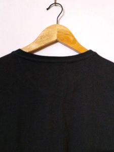 Easy Buy Black round Neck Tshirt Men