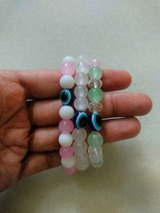 Evil Eye Beaded Bracelets Combo Of 3