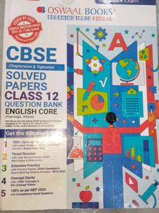 OSWAAL PCB and ENGLISH ques banks class 12th