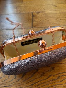 Sparkly Silver Clutch