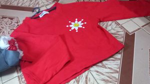 Red &#34;Not in the Mood&#34; Long Sleeve