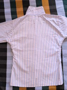 Striped Button-Up Shirt/ ITS fitted shirt for wome