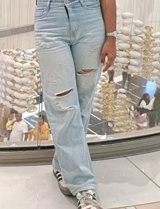 Distressed Denim Jeans