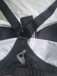 Black And White Gym Bra