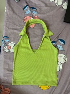 Green Halter Top