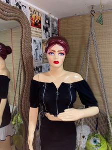 Black Zip-Up Crop Top