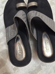 Catwalk Embellished Toe Separator Wedges