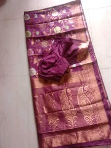 Wedding Saree With Matching Blouse