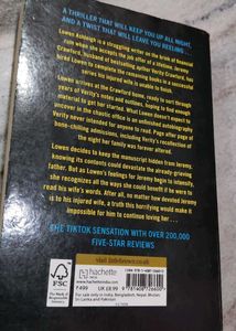 Famous Thriller Book VERITY by Colleen Hoover