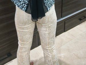 Striped Flare Pants