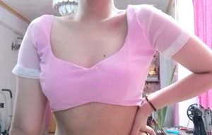 Padded Meesh Georgette Blouse