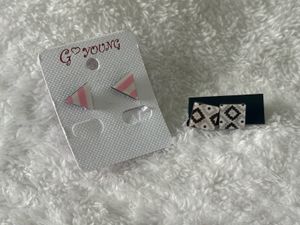 Triangle And Square Small Earrings