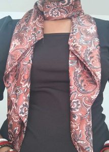 Retro Style Satin Scarf