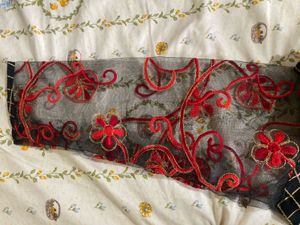 Embroidered Tulle Top
