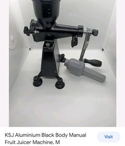 Black Aluminium Manual Juicer (Hand Juicer)