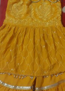 Festive Yellow Gharara Suit