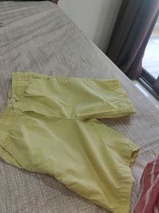Yellow Pull-On Shorts