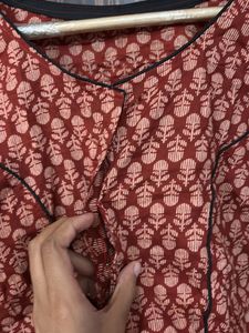 Cotton Red Blouse 🫶🏻