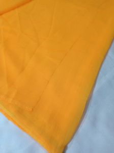 Yellow Chiffon saree😍