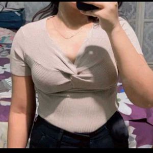 Knotted Ribbed Top