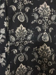 Kurti +pank Black Floral