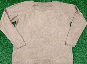 Casual Tan Long Sleeve Sweater