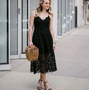 Black Lace Maxi Dress