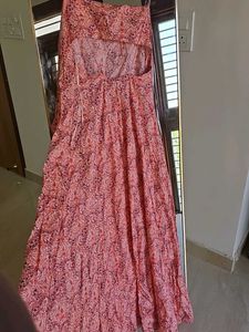 ZARA Floral Beach Open Back Dress