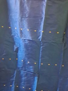 Blue Daily wear Saree with Stretchable Blouse