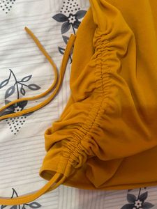 Mustard Orange Bodycone Dress