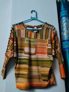 Striped Long Sleeve Top