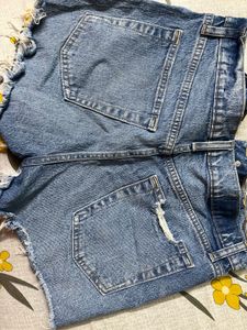 Combo - Black Skater Skirt + Gap Denim Shorts