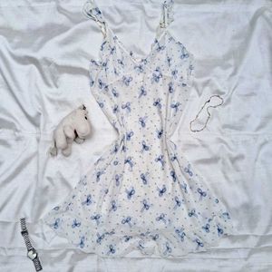 Printerest Aesthetic Cute Lace Trim Dress
