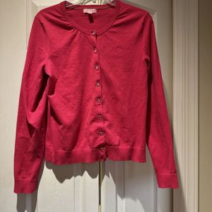 LIGHT RED CARDIGAN - SMALL